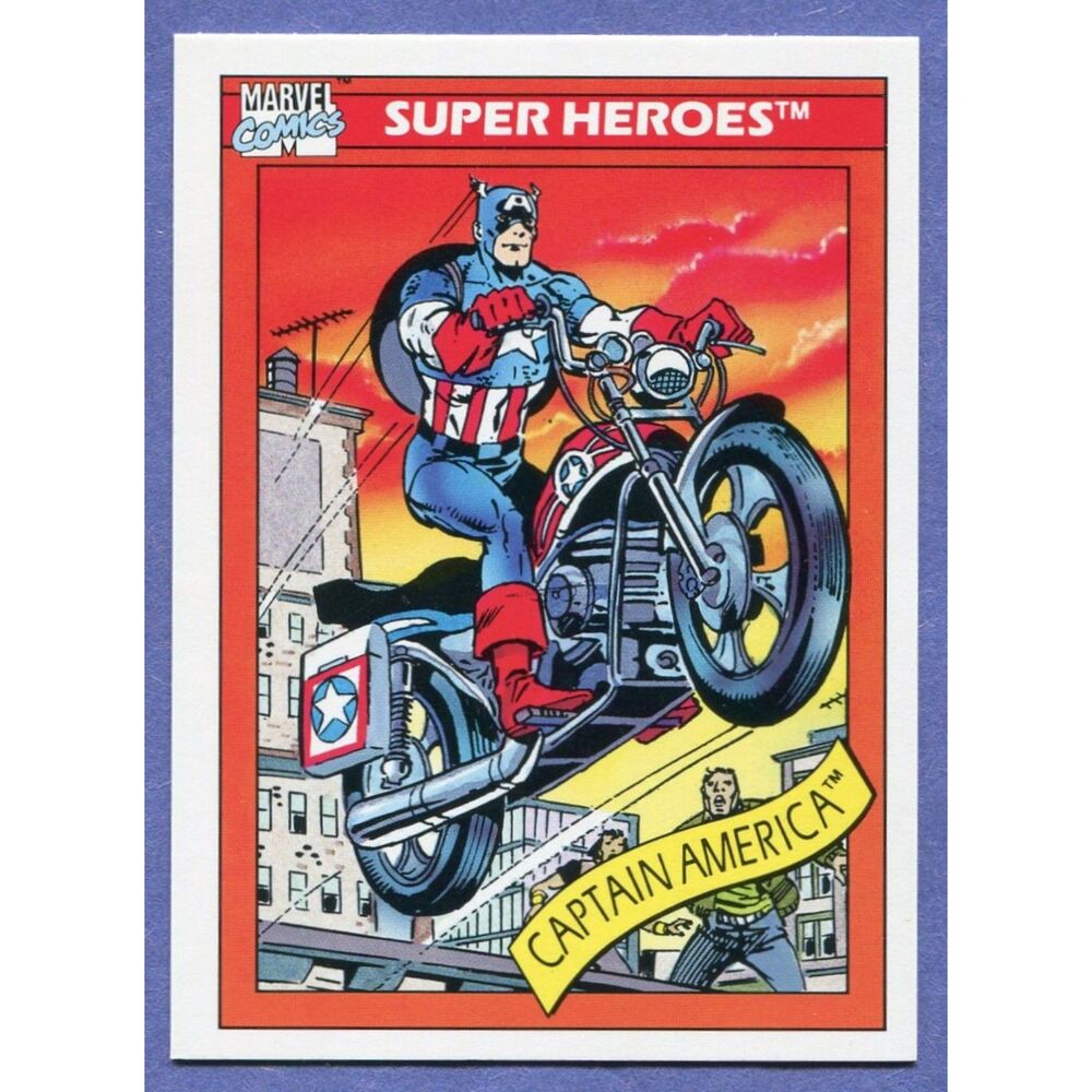 1990 Marvel Universe Card - #31 Captain America's Motorcycle
